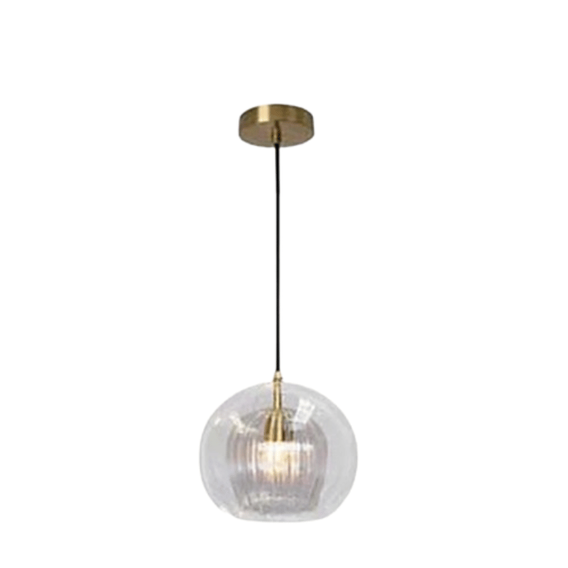 Elegante moderne Pendelleuchte aus Aluminium und Glas mit verstellbarer Länge