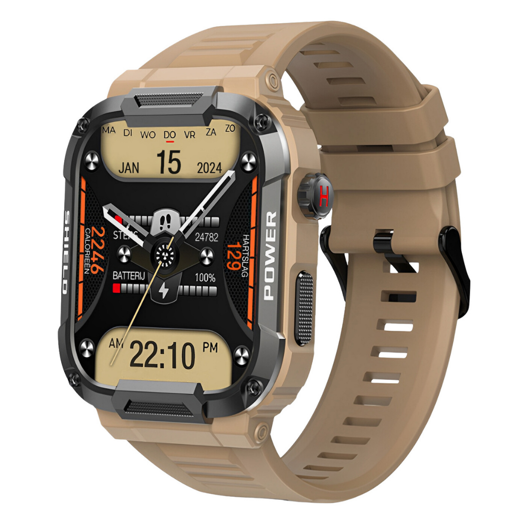 Robuste, stoßfeste und wasserdichte Smartwatch zur Gesundheitsüberwachung für Herren