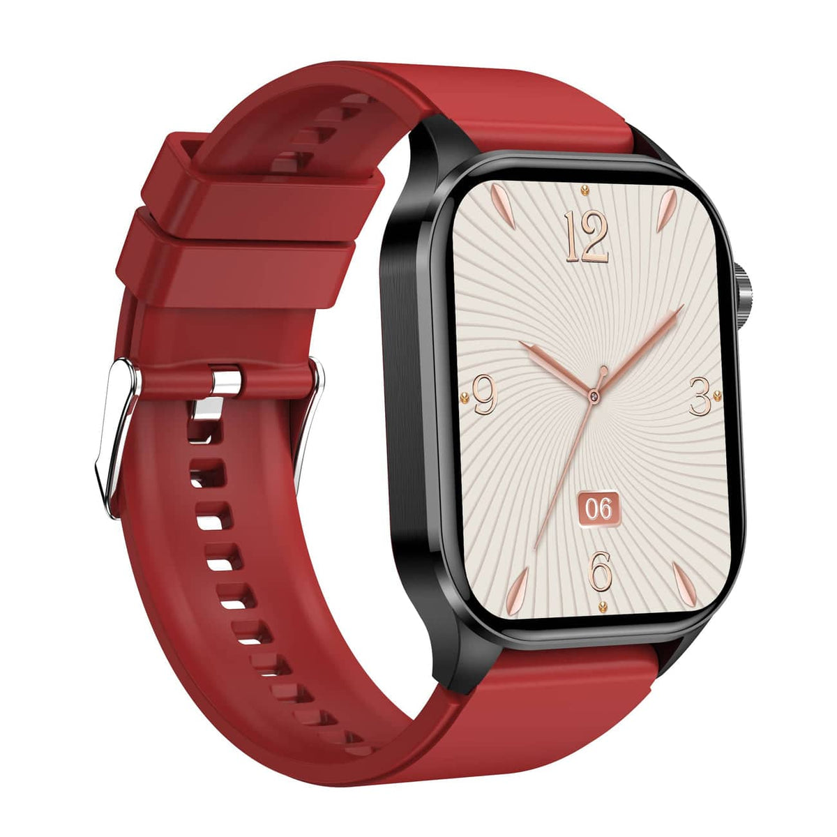 Kompakt smartwatch med touchscreen, sundhedsovervågning samt EKG- og blodtrykssporing