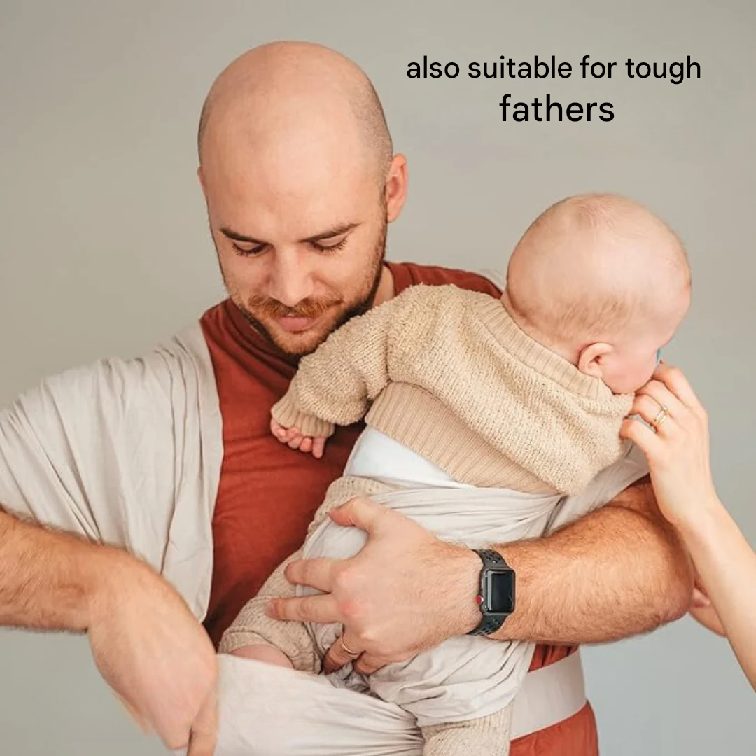 Ergonomisk, åndbar bæresele til baby med rygstøtte og flere bærestillinger