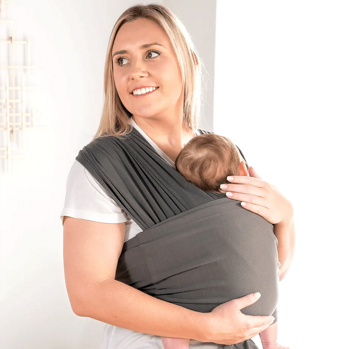 Ergonomisk, åndbar bæresele til baby med rygstøtte og flere bærestillinger