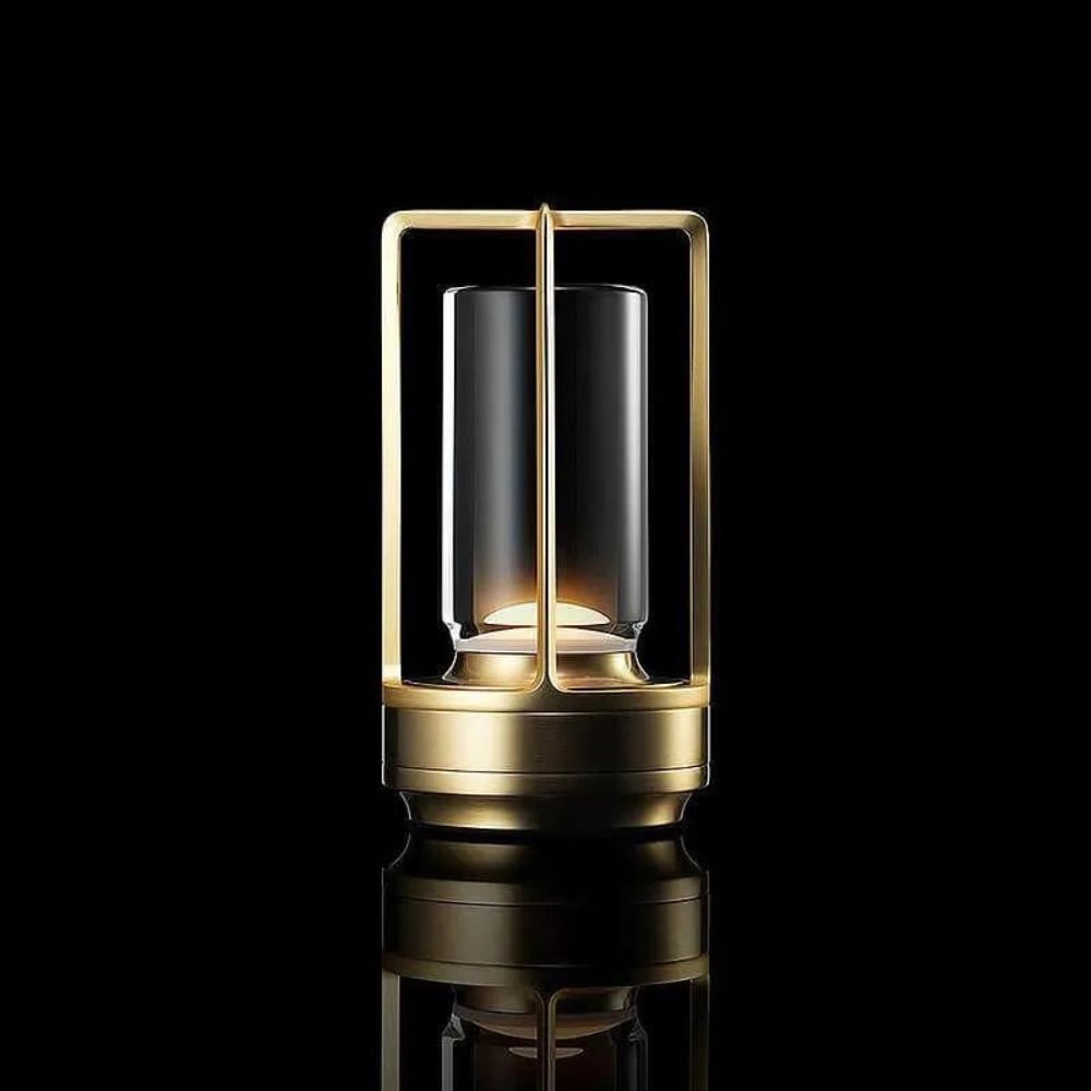 Minimalistisk ledningsfri, genopladelig bordlampe til inde og ude