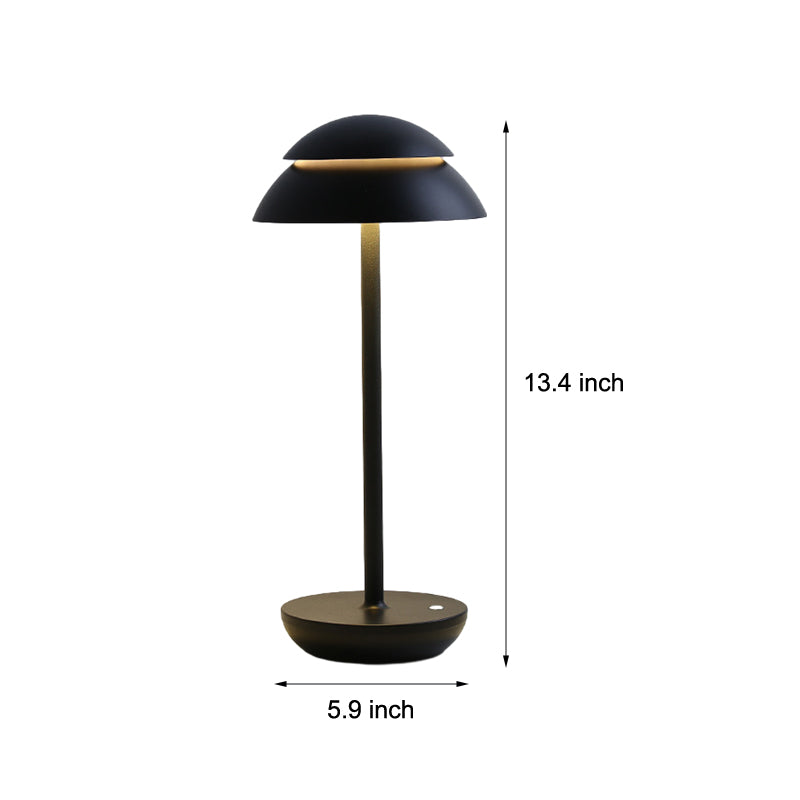 Kabellose tragbare wiederaufladbare Kunststoff-Tischlampe für Innen- und Außenbereiche